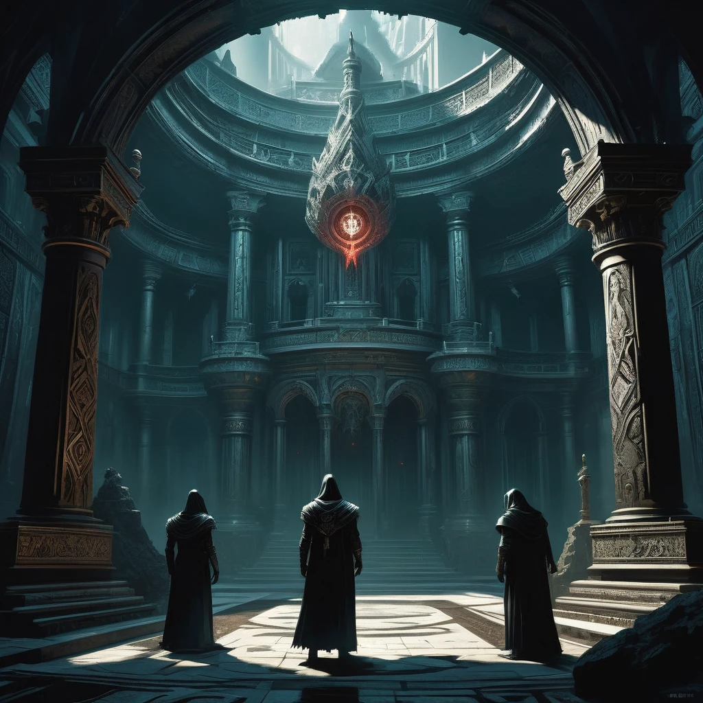 In the depths of the ancient temple, cloaked in shadows and laden with secrets, the royal assassin receives a cryptic message from an enigmatic source. Tasked with unraveling a conspiracy that threatens the kingdom's fragile peace, they must navigate treacherous traps, decipher arcane clues, and confront formidable guardians to unearth the truth. But as they delve deeper, they uncover dark revelations that challenge their loyalty and reshape their understanding of power and betrayal. Write a tale of intrigue, danger, and redemption in a world where even shadows have eyes."






