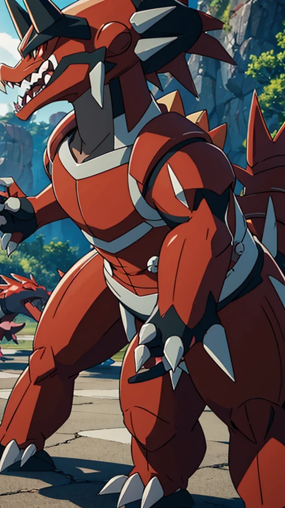 Primal Groudon (pokemon) humanoide 