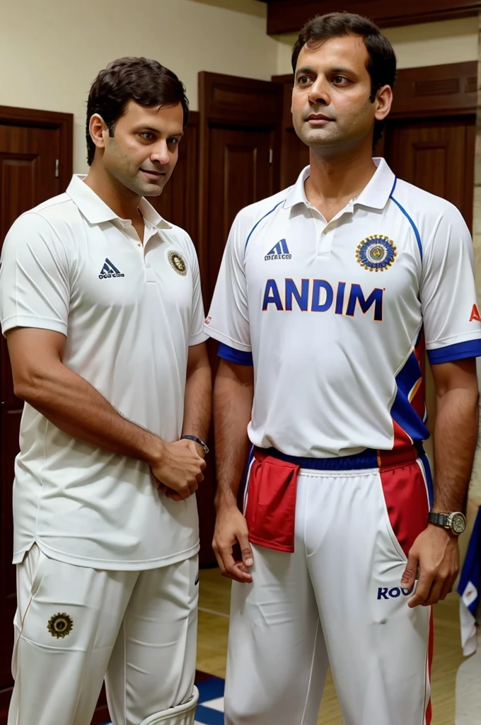 rahul gandhi and modi in indian cricket team jersy
