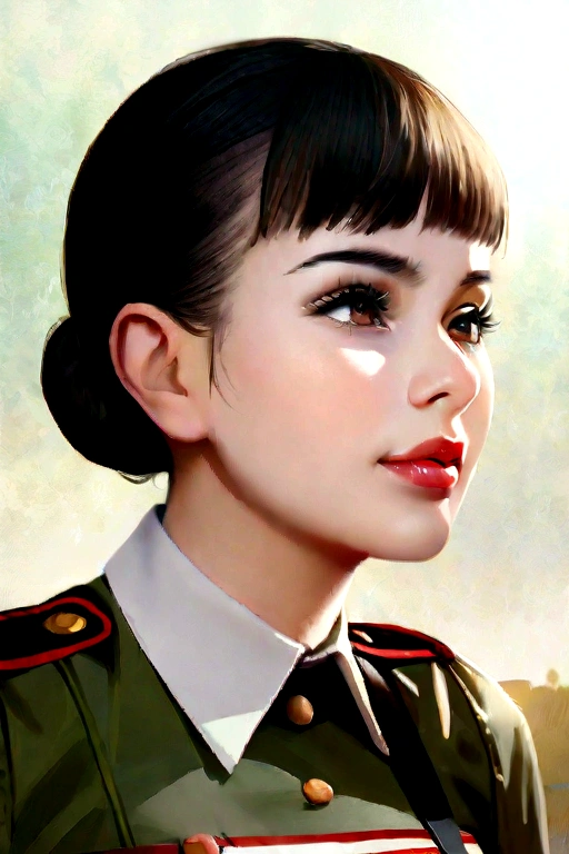 Beautiful woman,beautiful face,cute expression,
(masterpiece:1.5, best quality),<lora:cinematic ww2 style:0.8>,cinematic ww2 style,