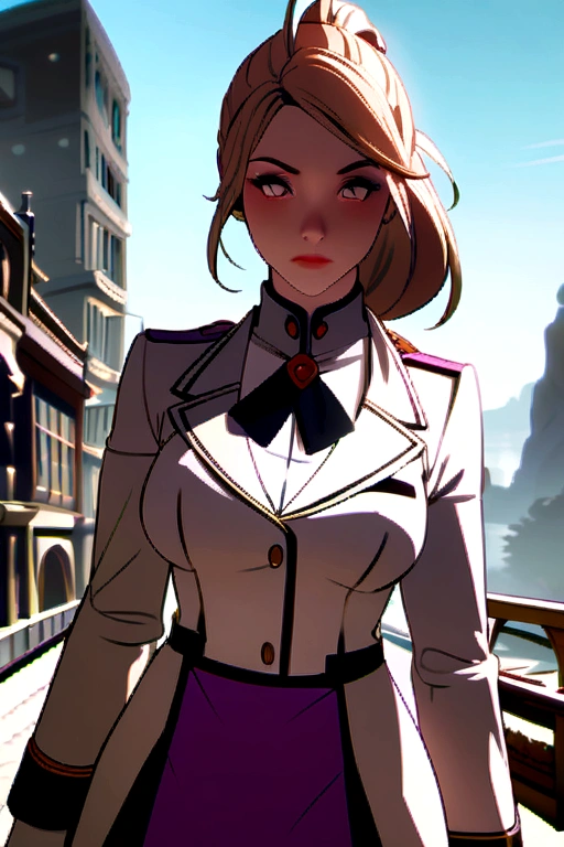 Srxy Woman model is milletery uniform