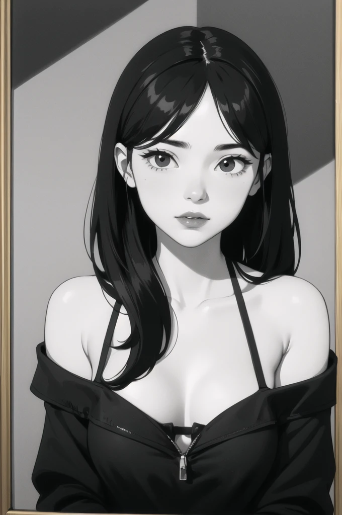 Woman wearing bikini top sitting on bed、Realistic Graphite, black hair girl, asian girl, Photorealistic drawing, realistic proportions!!realistic colors、full color:1、(8k wallpaper, UHD, HDR, photo realistic:1.3), (ultra-high resolution, absurdres:1.2),
(highly detailed, extreme detailing, precision detailing:1.2),
(Fine illustration, originality, best aesthetic), masterpiece,
(full colors, studio-caliber color grading),
BREAK