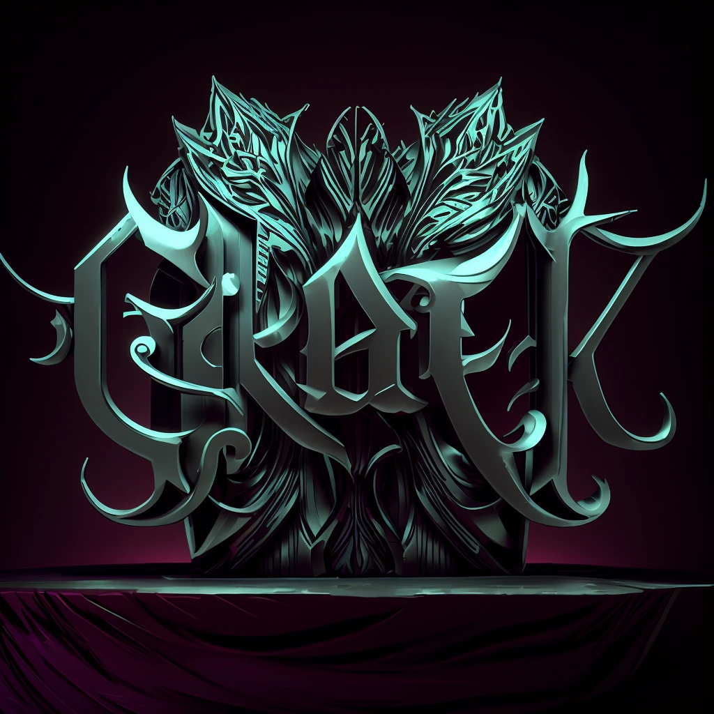 Close-up of a 3D rendering of a stylized "P O R B A S" typeface, Directed by: Jimmy Mortis, inspirado em PORBAS, 8k arte detalhada de alta qualidade, Directed by: Jimmy Mortis, letras splins, 8k intrincado, 8k highly detailed.