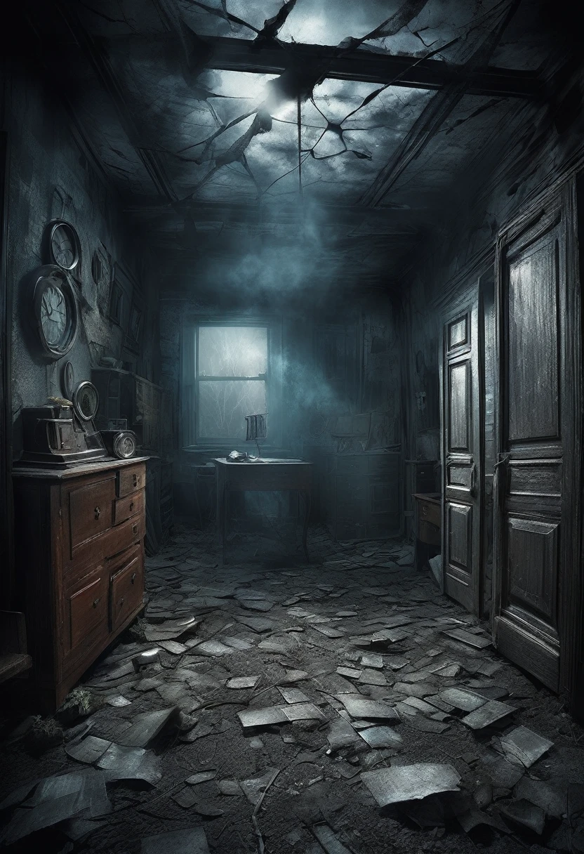 Weird place，Dislocation of space-time，Turn things upside down，Confusing and absurd, Horror suspense,Fog shrouded，Panic，shrouded in fear，Doubtful,horror place，Dangerous，full of suspense，Doubts abound,Fear of the unknown，Unpredictable danger，frightening,behind，Hidden secrets，Search for the truth，Unravel the mystery，To get rid of this place of horror suspense