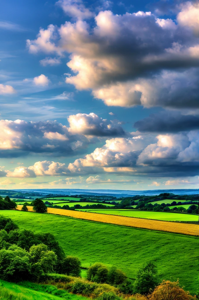 Original landscape,Sky and clouds,Tyndall effect,A country road,Colorful hot air balloon,High quality desktop wallpaper, Verdant forest, Detailed field properties, Beautiful English countryside, Stunning scenery, Rolling Hills, Landscape Wallpaper, Lush countryside, Green forests, Stunning scenery, Green fields in the background, High quality wallpaper, Beautiful wallpapers,Ultra high quality,Ultra HD,Ultra-high resolution