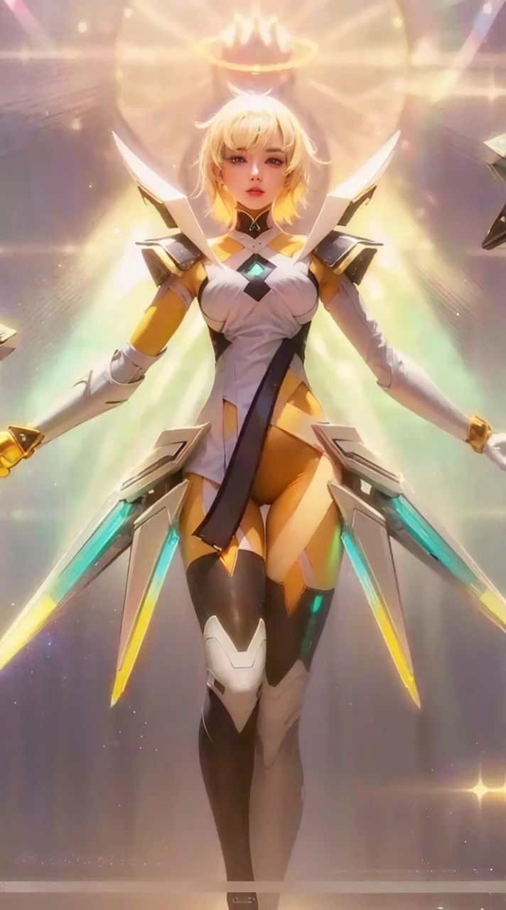 (8k, RAW photo, photorealistic:1.25) ,( lipgloss, eyelashes, gloss-face, glossy skin, best quality, ultra highres, depth of field, chromatic aberration, caustics, Broad lighting, natural shading,) looking at viewer with a serene and goddess-like happiness, hair covering one eye