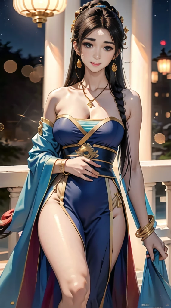 (masterpiece), best quality, expressive eyes, perfect face, 4k, UHD, ultra detailed, clean image, denoise, 1girl, solo, boa hancock, big , cape, epaulettes, cleavage, jewelry, earrings, midriff, on pirate ship