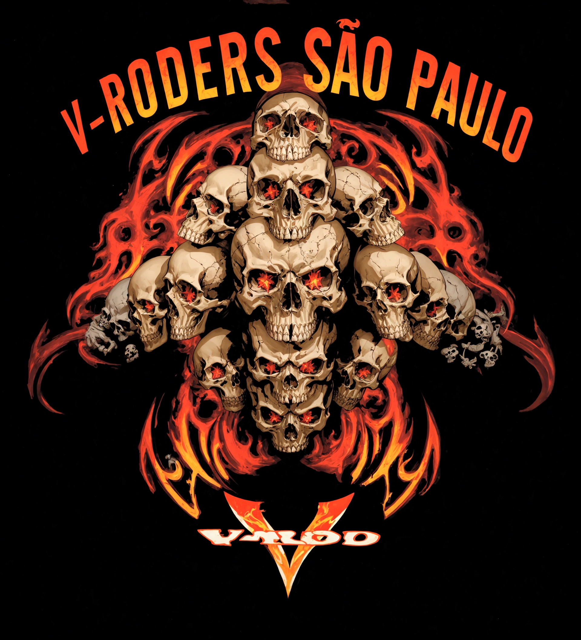 a close-up of a skull with flames and a cross, Roland Vass, by Leo Valledor, STAR paulo, São Paulo, STAR, paul pepera pablo roldan, voodoo!!, by Kuno Veeber, by Roberto Parada, in STAR paulo, by Rodolfo Amoedo, without pilot, voodoo, adreas rocha