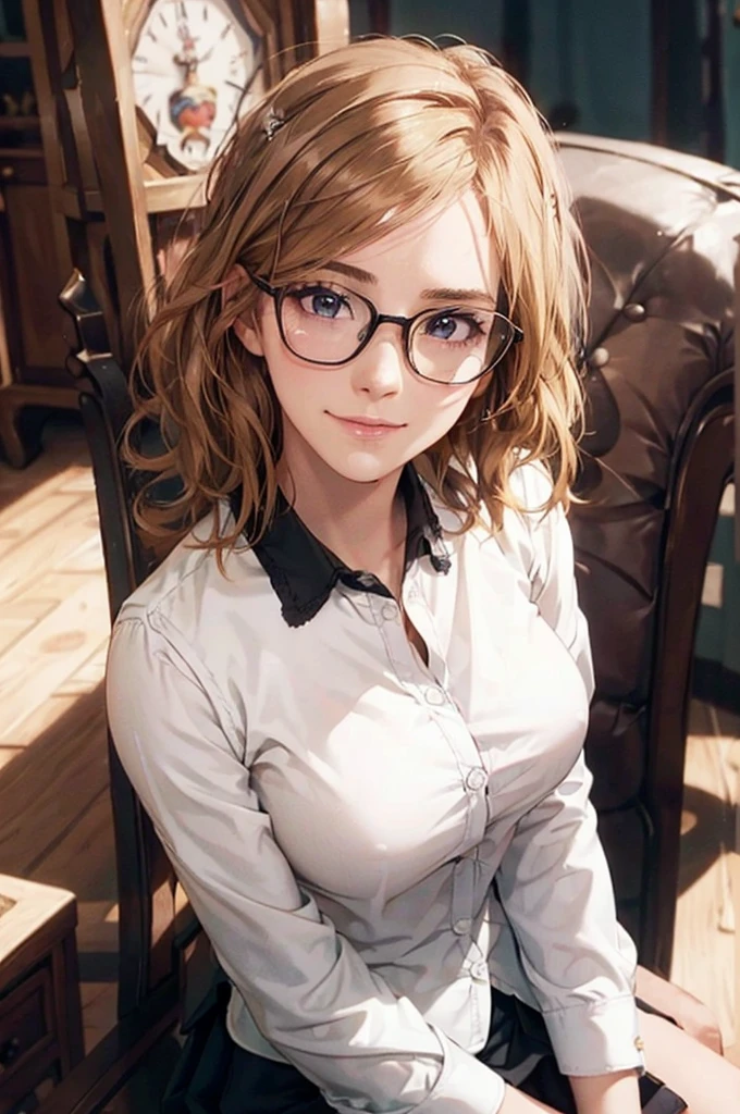 Masterpiece, 最high quality, high quality, High resolution, high quality texture, high quality shadows, High resolution, Beautiful details, Detailed CG, Detailed Texture, Realistic representation of face, Realistic, colorful, delicate, Cinematic Light, Side light, Lens flare, Ray Tracing, sharp concentrated, (1 Girl,concentrated:1.3), ( Intricate details, compensate, PureErosFaceV1:0.5), (細部まで美しいdelicateな顔, 緻密で美しいdelicateな瞳, Perfect Facial Proportions, Dense skin, Optimal ratio of four fingers to one thumb,Unified 8k wallpaper, Arms under chest, Modest chest, Wide Hips, Smooth upper abdomen, 35 years old, blue eyes, glasses,cabin attendant uniform,white blouse,tight fitting black skirt,black stockings, excellent secretary ,working as a secretary, wooden desk, wooden chair, house wife, the gaze of true love, lips of temptation, A look full of compassion ,a smile full of love, i love you, Acting lovey-dovey, air fortress hair, blonde hair, I love you so much I'm crazy,i love you