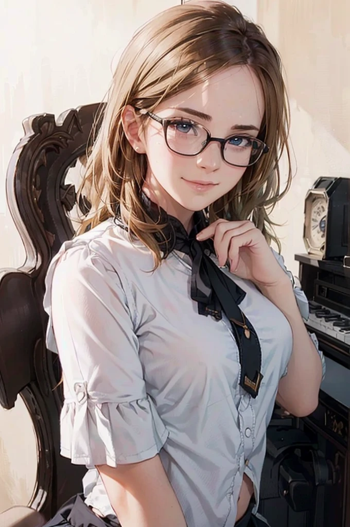 NSFW:1.5,masterpiece, 最high quality, high quality, High resolution, high quality texture, high quality shadows, High resolution, Beautiful details, Detailed CG, Detailed Texture, Realistic representation of face, Realistic, colorful, delicate, Cinematic Light, Side light, Lens flare, Ray Tracing, sharp concentrated, (1 Girl,concentrated:1.3), ( Intricate details, compensate, PureErosFaceV1:0.5), (細部まで美しいdelicateな顔, 緻密で美しいdelicateな瞳, Perfect Facial Proportions, Dense skin, Optimal ratio of four fingers to one thumb, Arms under chest, From below,medium breasts, Wide Hips, Smooth upper abdomen, Tilt,middle hair ,wavy hair , withe blush , tight fitting black skirt ,30 years old,Blue Eyes,Study,Glasses, white blouse ,Tight Skirt,black stockings, garter belt,high heels,desk, sit cross-legged ,secretary ,adultery,house wife, ecstasy face