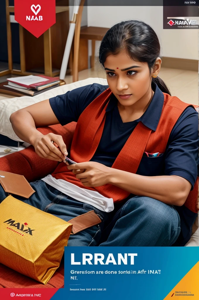 Flyer create for grand launch of max life insurance in pnb housing finance suggest ai