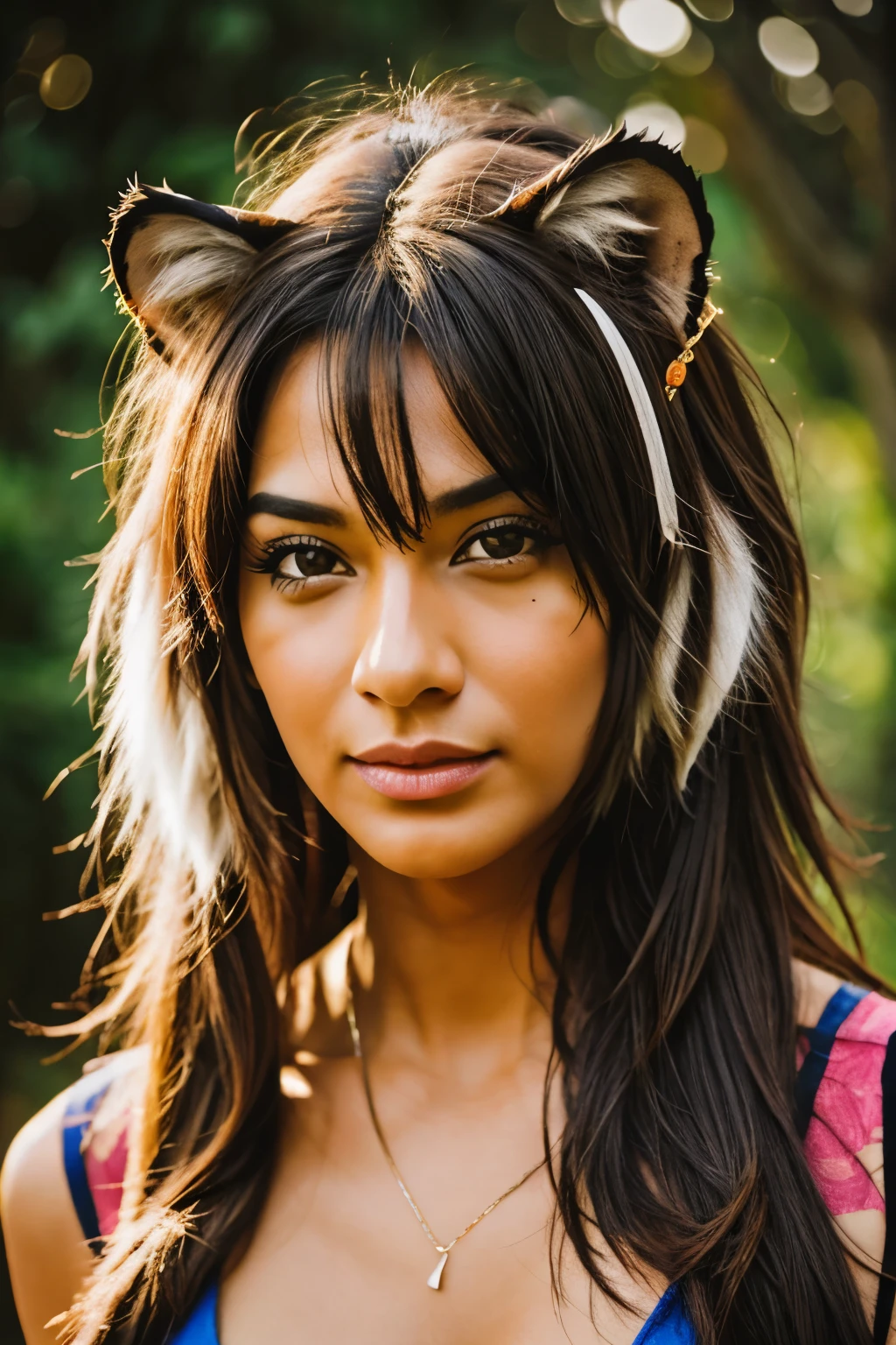 Tiger face human