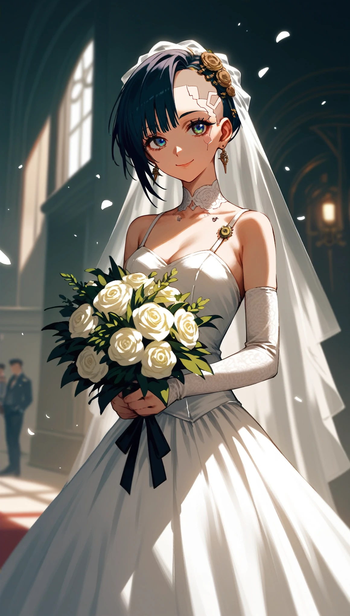 score_9, score_8_up, score_7_up, score_6_up, score_5_up, score_4_up, beautiful woman, captivating smile, pure white wedding dress, amazing style, bouquet, steampunk, dieselpunk, clockpunk, cyberpunk, glitter effects, source_anime, rating_safe