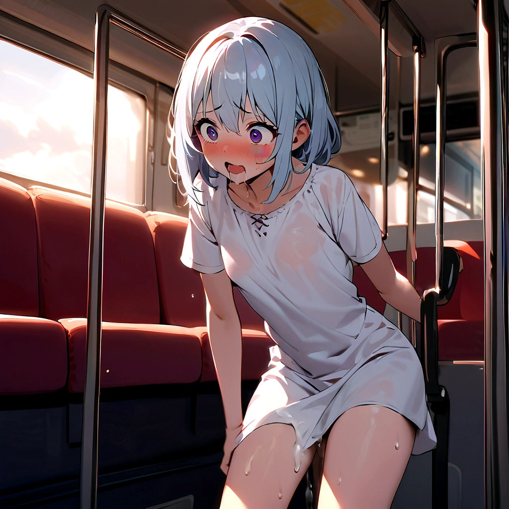 Ultra-high resolution photos、Very accurate child&#39;s body、Esbian all over、solo、Small breasts、A very young-looking girl、Very pretty、Very small breasts、Super short、Drooling、Writhing in pain、Horrified、Ecstasy、aphrodisiac、Fluid overflowing from the crotch、Sweat、Being molested on the bus
