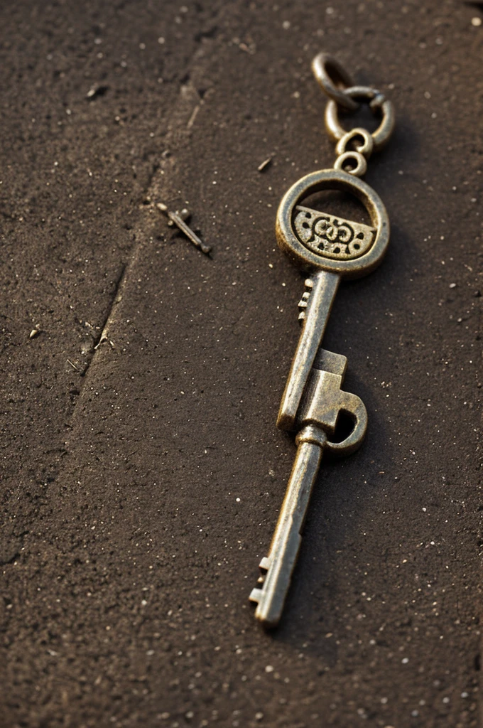 Photograph of an old key in the shape of a rat