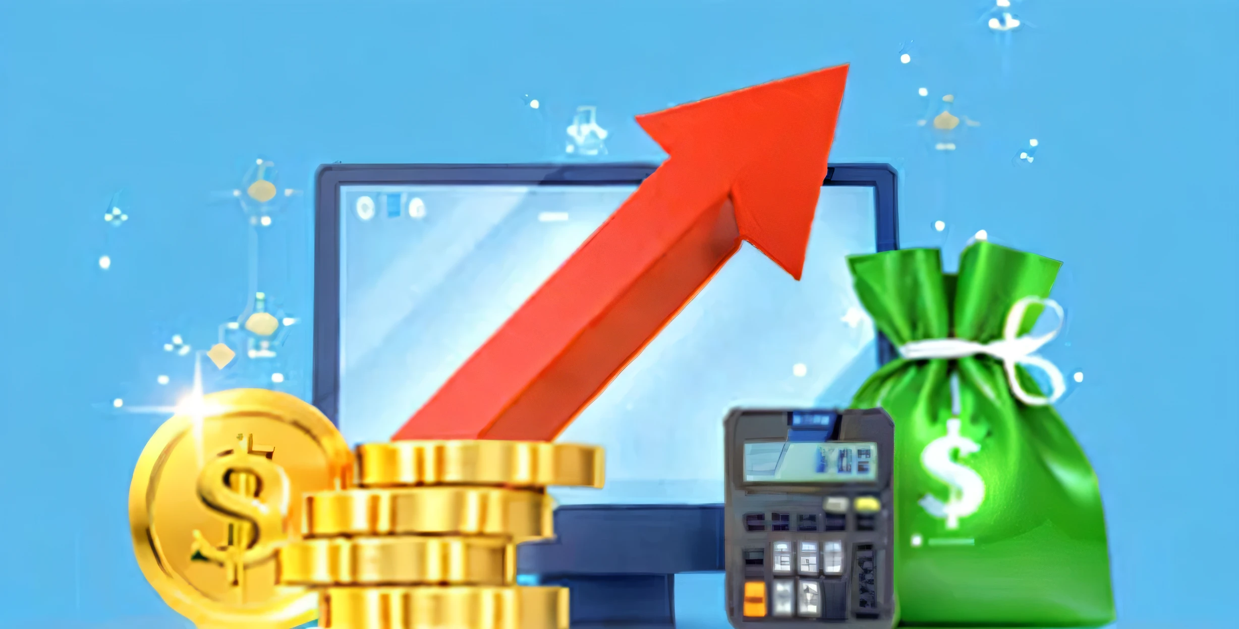 3d rappresentation, very golden image, entreprenourship, money, profict, shiny