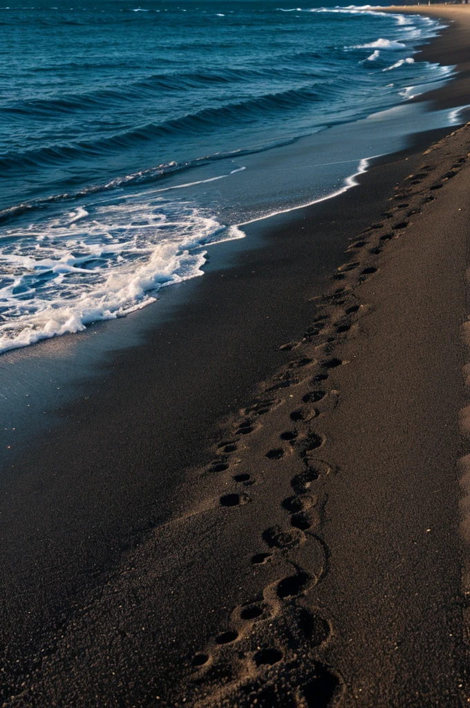 black sand