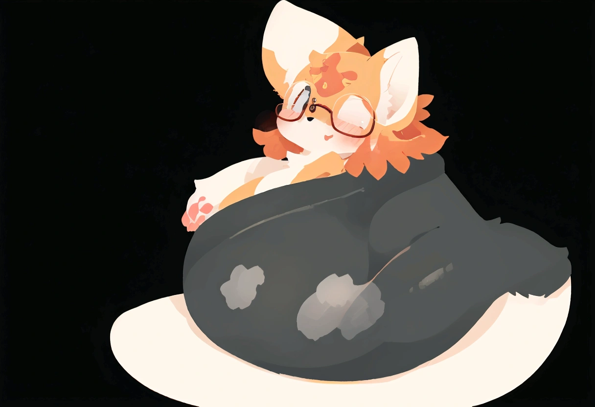 Kemono, Female, Furry, Short stature, Japanese manga character style, (Specify the character's color), Female_furry, Glasses, white skin
