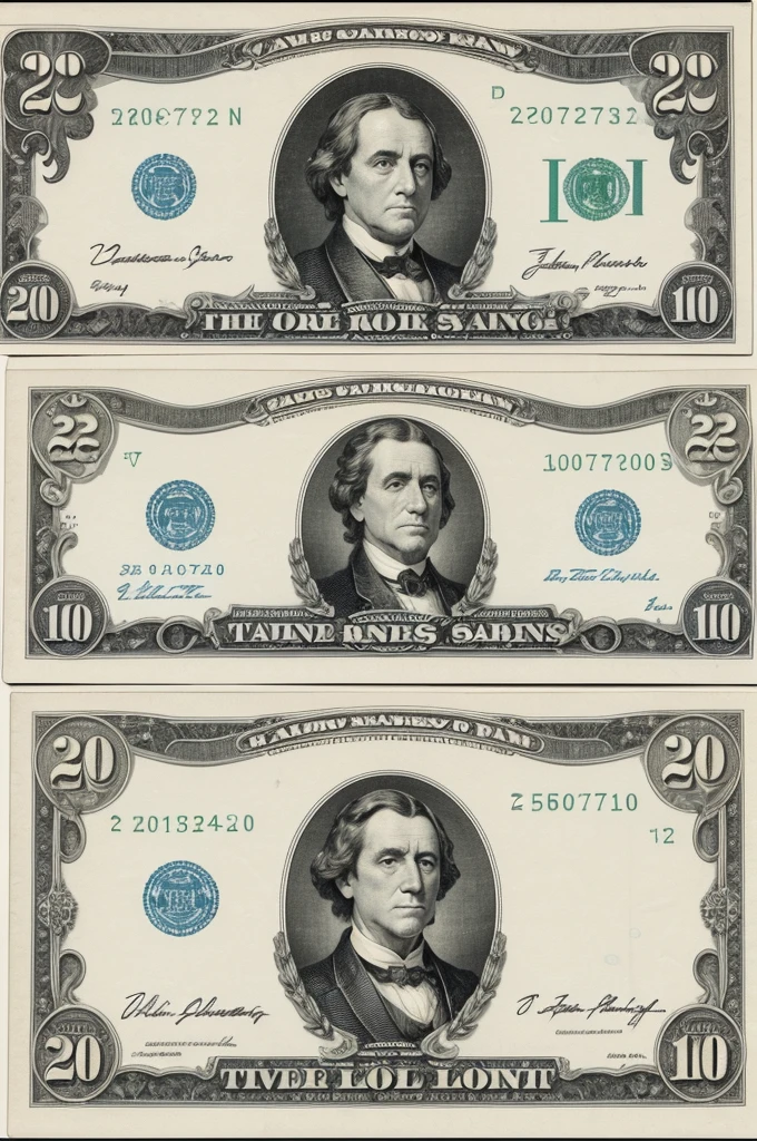 Two r notes$ 200 a r note$ 100 together and inscribed on the front error: