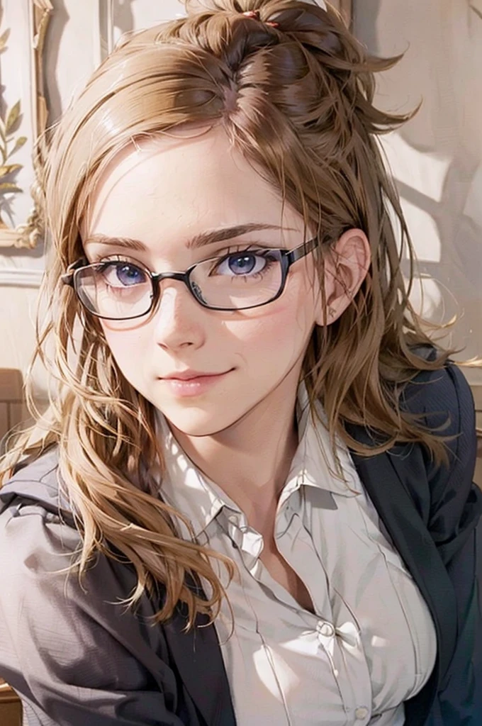 Masterpiece, 最high quality, high quality, High resolution, high quality texture, high quality shadows, High resolution, Beautiful details, Detailed CG, Detailed Texture, Realistic representation of face, Realistic, colorful, delicate, Cinematic Light, Side light, Lens flare, Ray Tracing, sharp concentrated, (1 Girl,concentrated:1.3), ( Intricate details, compensate, PureErosFaceV1:0.5), (細部まで美しいdelicateな顔, 緻密で美しいdelicateな瞳, Perfect Facial Proportions, Dense skin, Optimal ratio of four fingers to one thumb,Unified 8k wallpaper, Arms under chest, Modest chest, Wide Hips, Smooth upper abdomen, 35 years old, blue eyes, glasses, air fortress hair, blonde hair, house wife, the gaze of true love, lips of temptation, A look full of compassion ,a smile full of love, i love you, Acting lovey-dovey, I love you so much I'm crazy,

cabin attendant uniform,white blouse,tight fitting black skirt,black stockings, excellent secretary ,working as a secretary, wooden desk, wooden chair