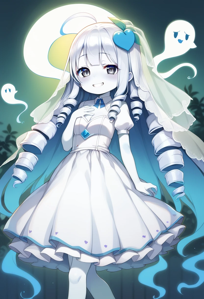 score_9, ,score_7_up, score_6_up, 1girl, source_cartoon, source_anime,breathtalking Scenery,watercolor,smooth soft skin, natural skin,
BREAK
(loli:1.8), (little female child:1.8),(white skin:1.8),(loli toddler:1.6),(ghost girl:1.7),6 yo,(ultra cute face),(mini girl:1.4),(muffin top:0.9),preschooler,,kawaii, loli face, round face,spirit girl,
BREAK
(platinum eyes:1.2),(silver hair:1.2), (drill hair:1.2),ahoge,(grin smug:1.1),hair between eyes,beautiful eyes, detailed eyes, puffy eyes,
BREAK
(lower body fused with ghost:1.2),(PVC material lower body:1.2),(flying:1.4),ghostly effect,(floating in aerial:1.3),zero gravity,seethrough,
BREAK
cape sleeve,(loose wedding dress:1.2), (excessive long white wedding dress:1.2), wedding organza dress, from behind,berline wedding dress,(silk veil:1.3),
BREAK
Walking through the pedestrian-friendly lanes, we were surrounded by an explosion of emerald greenery that seemed to breathe life into the city