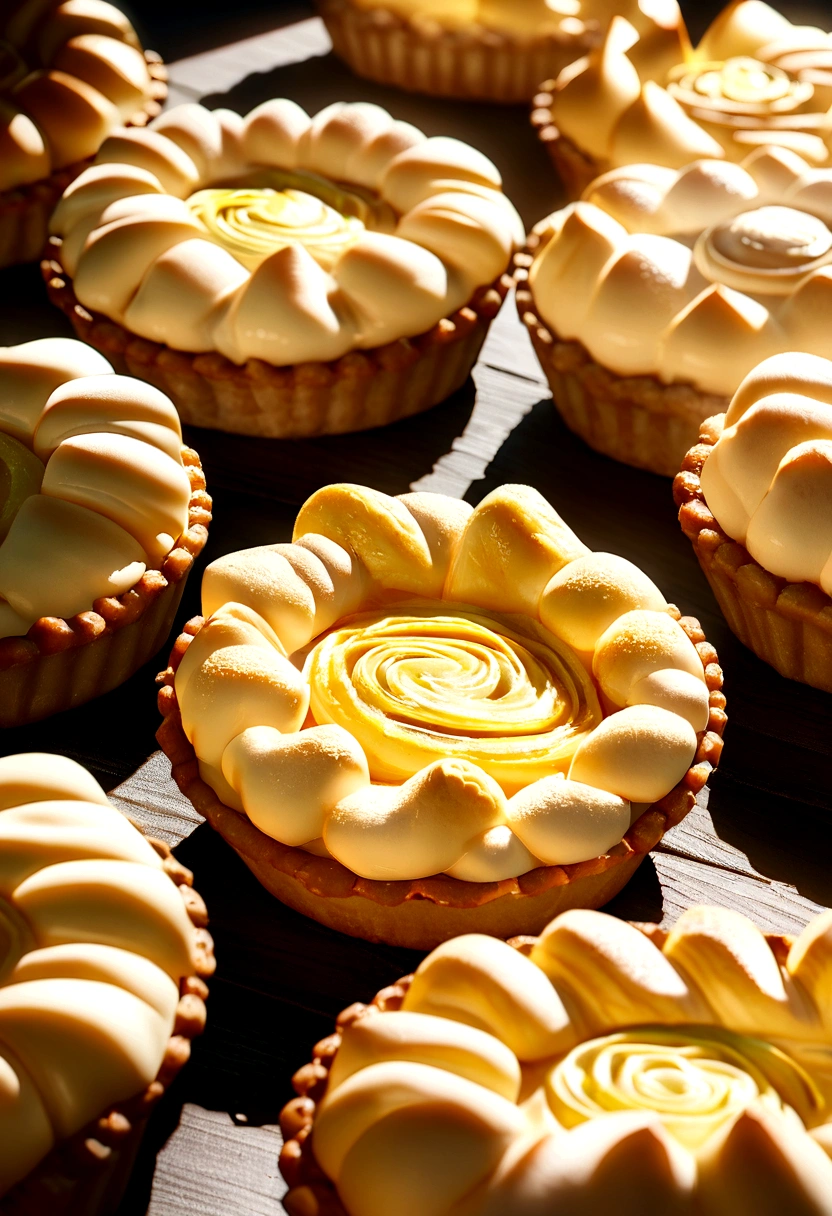 Lemon meringue pie,Cinema Lighting,Professional photography,Studio Lighting,Studio Context,Advertising Photography,Intricate details,Hyper Detail,Ultra-photorealism,8K Ultra HD
