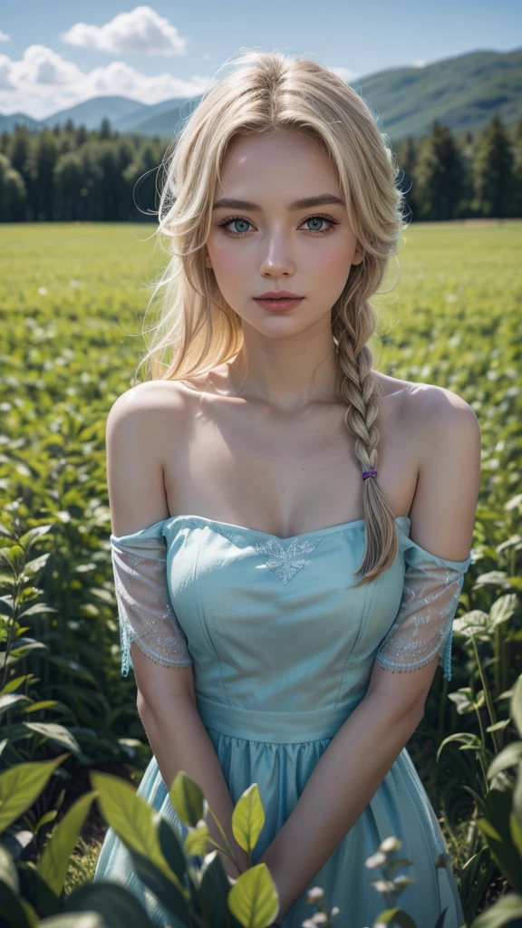 Elsa in the field