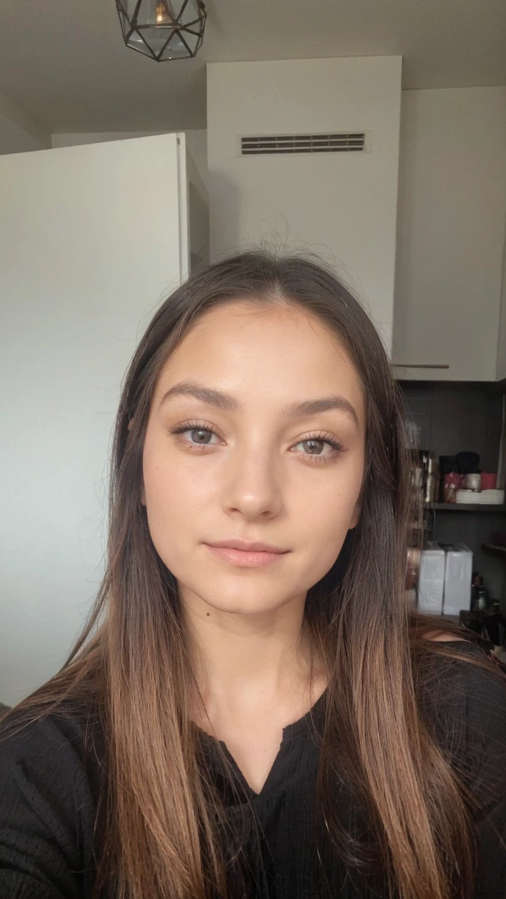 une femme est apparue cet après-midi ensoleillé devant le marché de produits naturels, her ombre hairstyle, strands of hair frame her face, peau douce et naturelle, deep dark blue shadows, she is wearing a Janiyah top, une superbe jupe midi plissée Dip Dye, with black roman sandals, It's elegant, mischievous, remarquer les produits frais, Alive, elle regarde de côté vers moi, joues roses, Sun-drenched, on camera, J&#39;attrape son regard, elle est curieuse, elle est distraite, nous disparaissons ensemble sur le marché