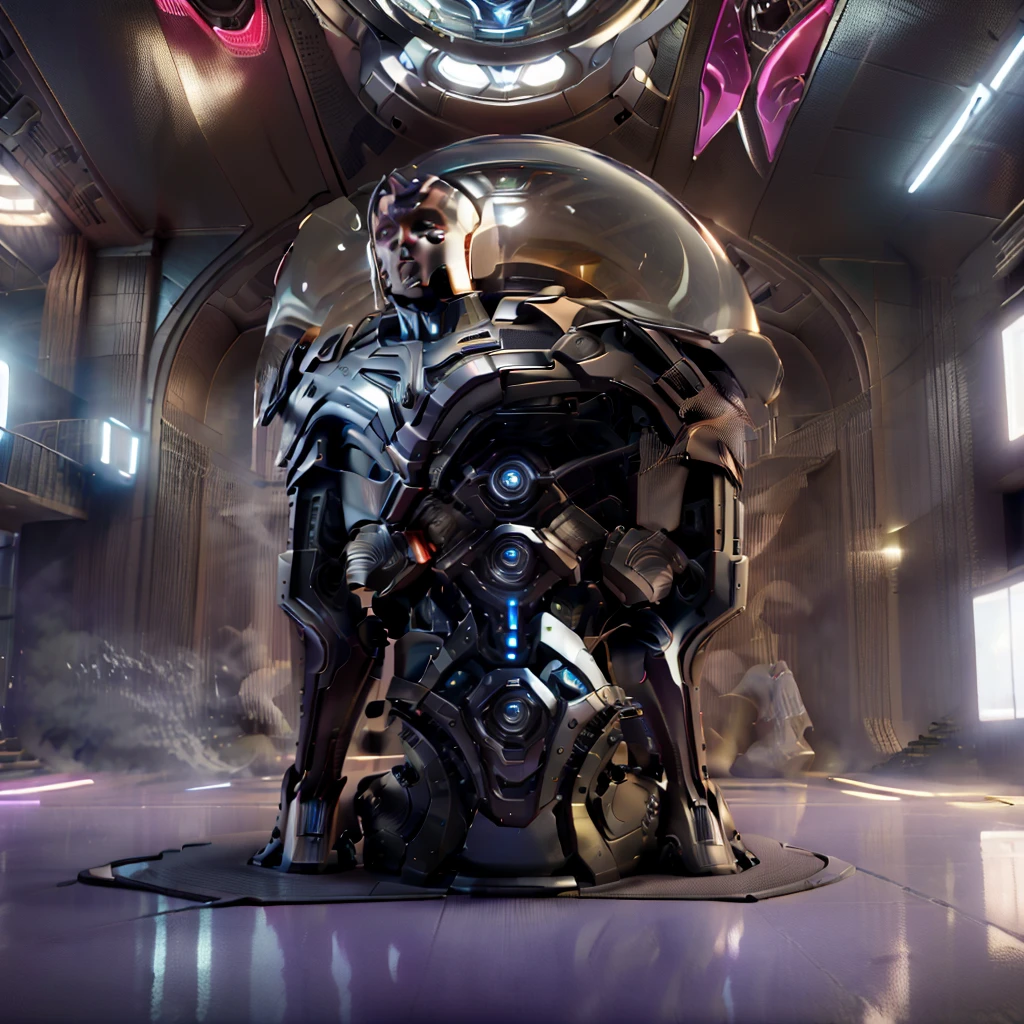 A male protagonist looks up from the large floor-to-ceiling windows of a super-tall skyscraper,Seeing the colors of happiness outside, futuristic city,Many people have pets, Different luxury cars, there are different types of people, Live together, There is a male protagonist