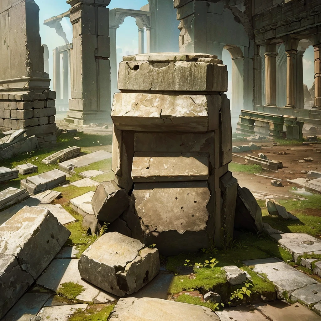 ((((No humans))))、Highest quality, Best Quality,((((Inside the ancient ruins、rock))))