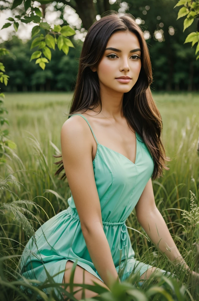 Beautiful nature with green grasses