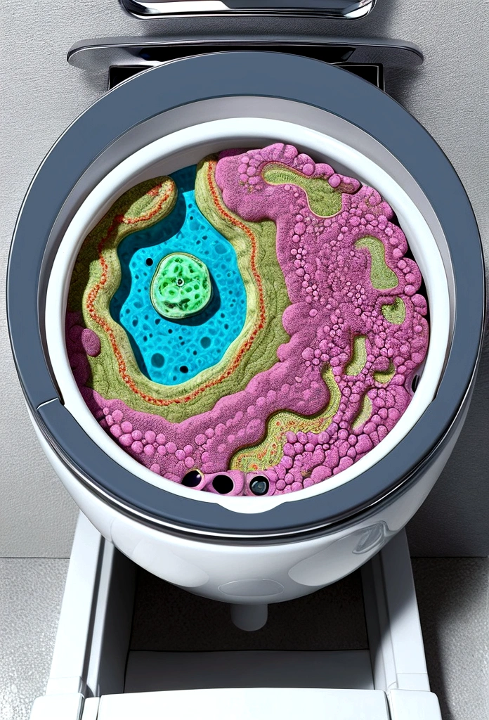Bacteria when you flush the toilet、Microorganisms overflow