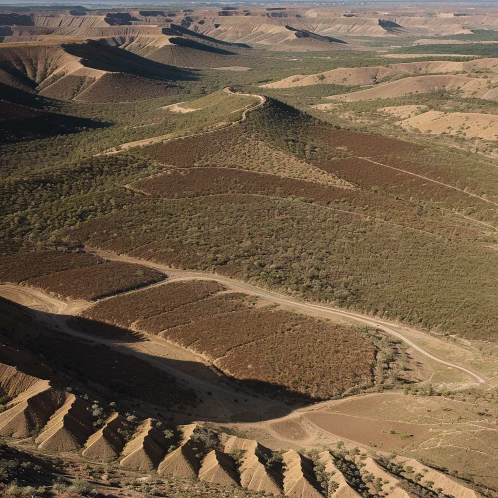 Image of the cerrado biome in high definition 4K with lots of information 