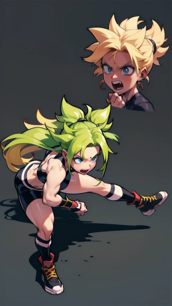 Girl
Solo . Fullbody . Simple background , multiple view , Fitgirl , fighting
