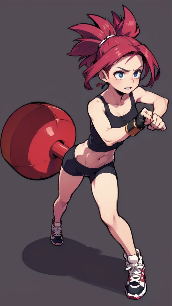 Girl
Solo . Fullbody . Simple background , multiple view , Fitgirl , fighting