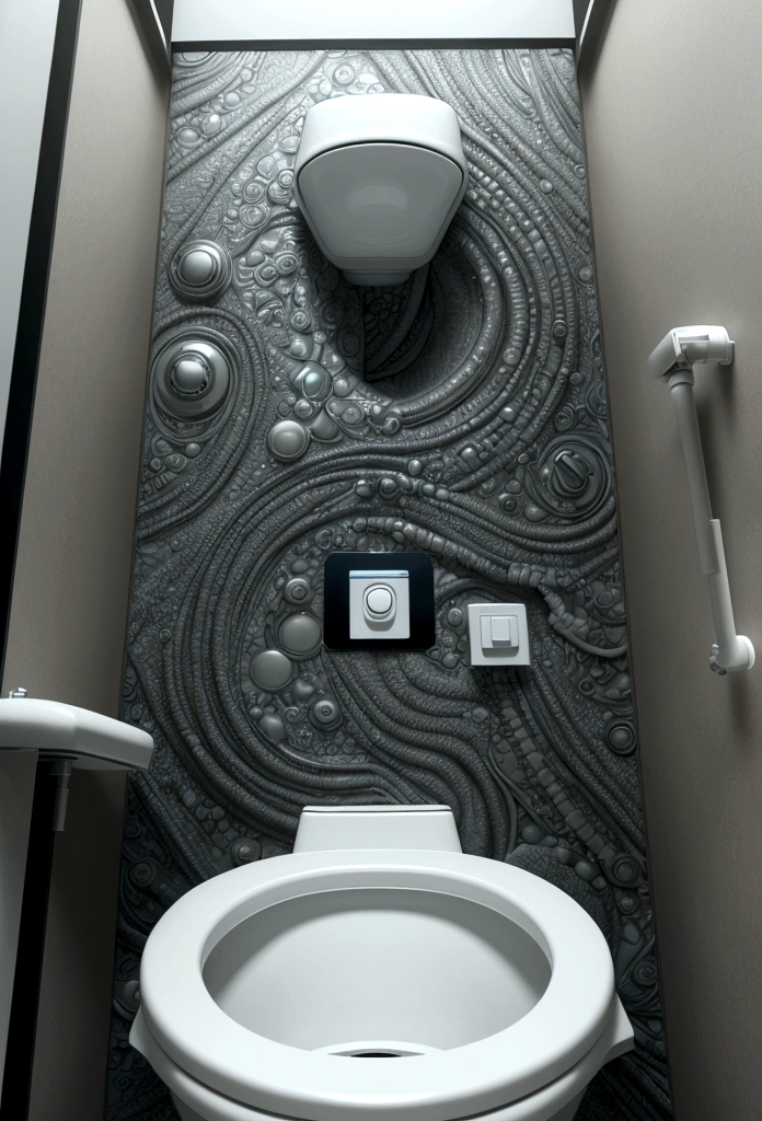 If you flush the toilet at the station, viruses and bacteria will jump on you.