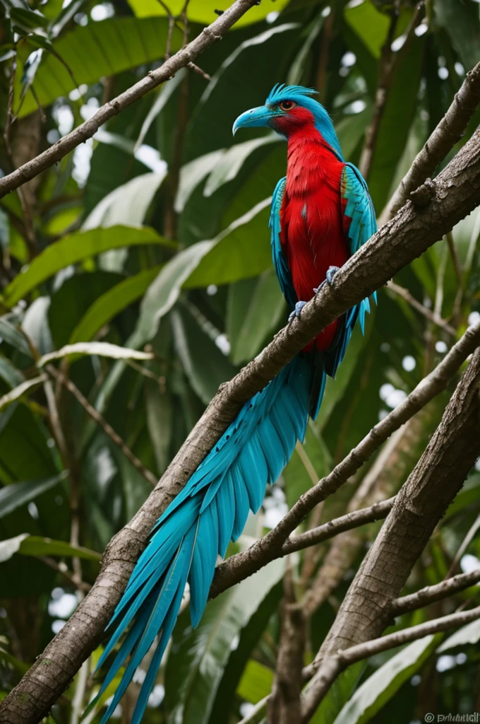 A quetzal bird 