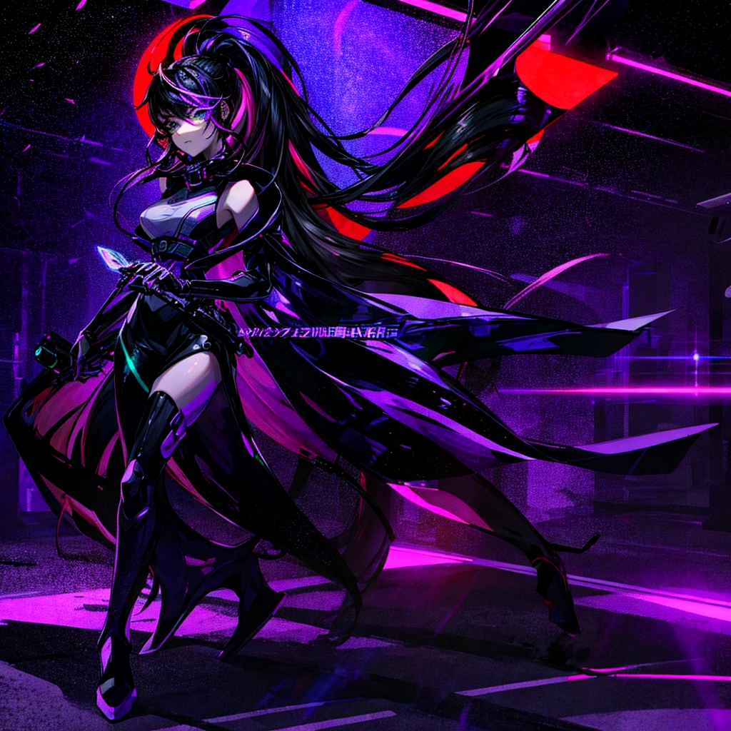 The image you describe is captivating and full of mystery.. The girl on the motorcycle, with its futuristic appearance and shiny chains, becomes an enigma on the night streets. His body wrapped in a purple and black jumpsuit, His green eyes shining with passion and obedience, and his red hair blowing in the wind as he accelerates on his cyberpunk motorcycle. In this world where technology and passion intertwine, she is both slave and confidant, Carrying out orders under the flashing city lights. His figure becomes a legend as he walks through the dark streets.