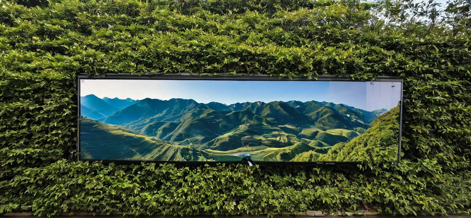 qlcd,tingyuan, photo d'une villa moderne, prairie, jardin, arbustes et arbres, décoration rocheuse, ciel clair, lumière du soleil, photo réaliste