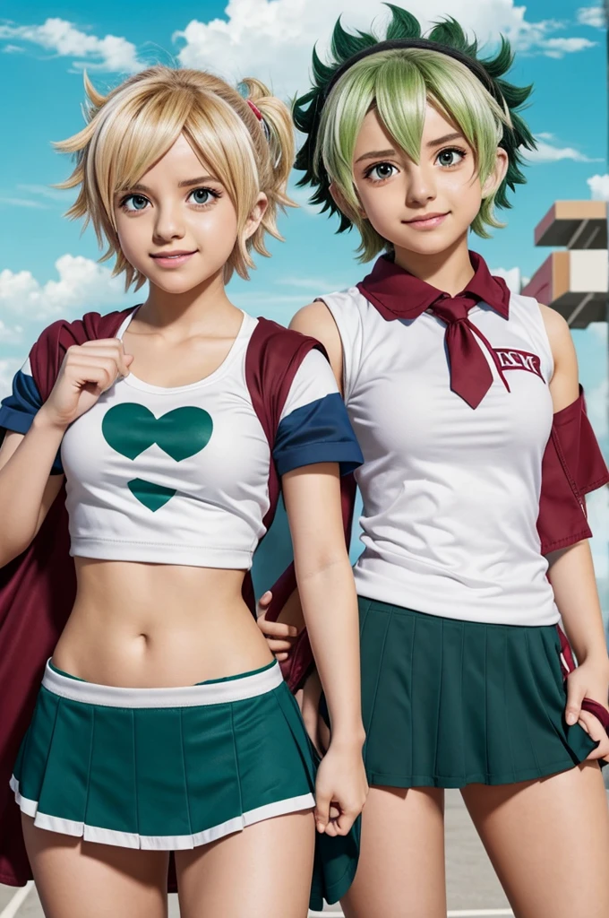 Toga y deku de my hero academy besandose