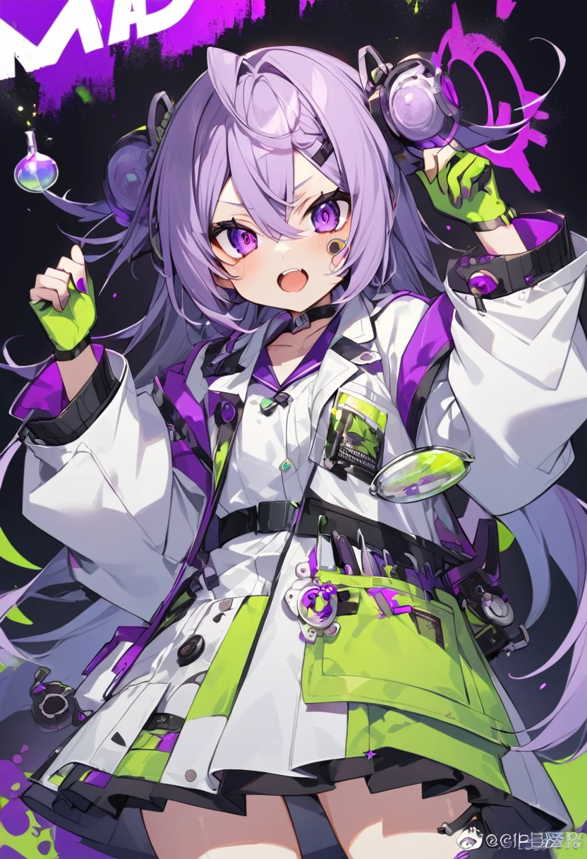 Keito。Purple Eyes。mad scientist