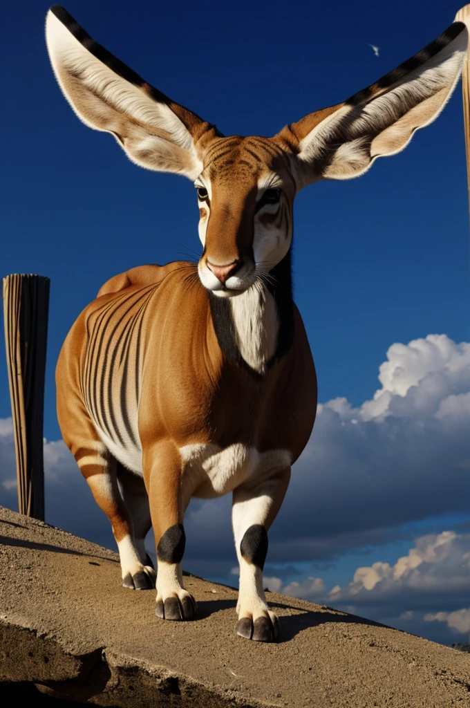 Invent an animal that is a fusion between a mammal and an inert object