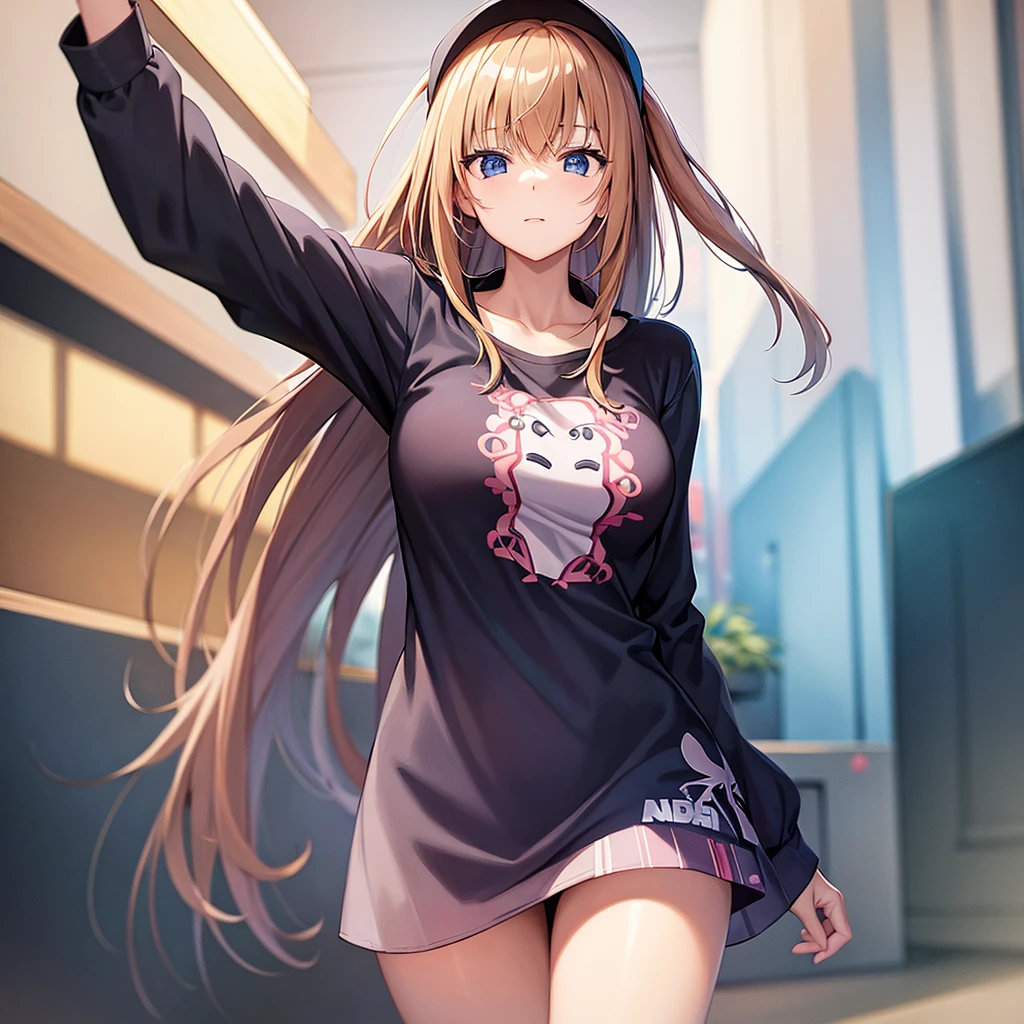 woman,Anime,NKB pattern shirt,I'm shaking.