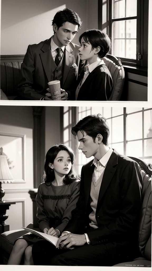 A sepia-toned memory of a young Mr. James and his first love.