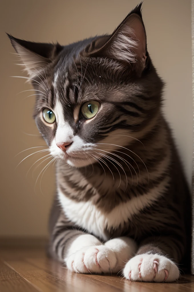 sad cat