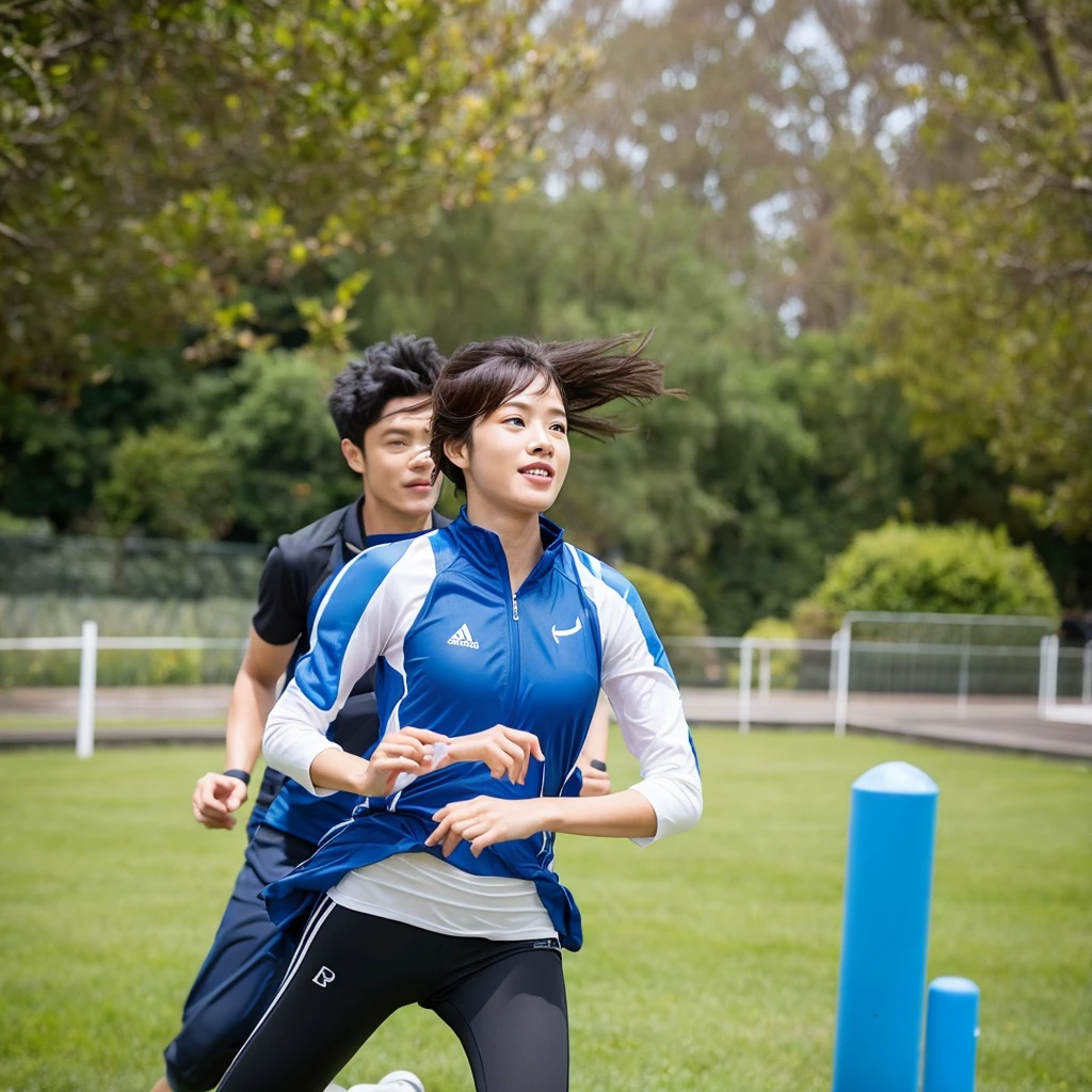 male woman gregarious Active