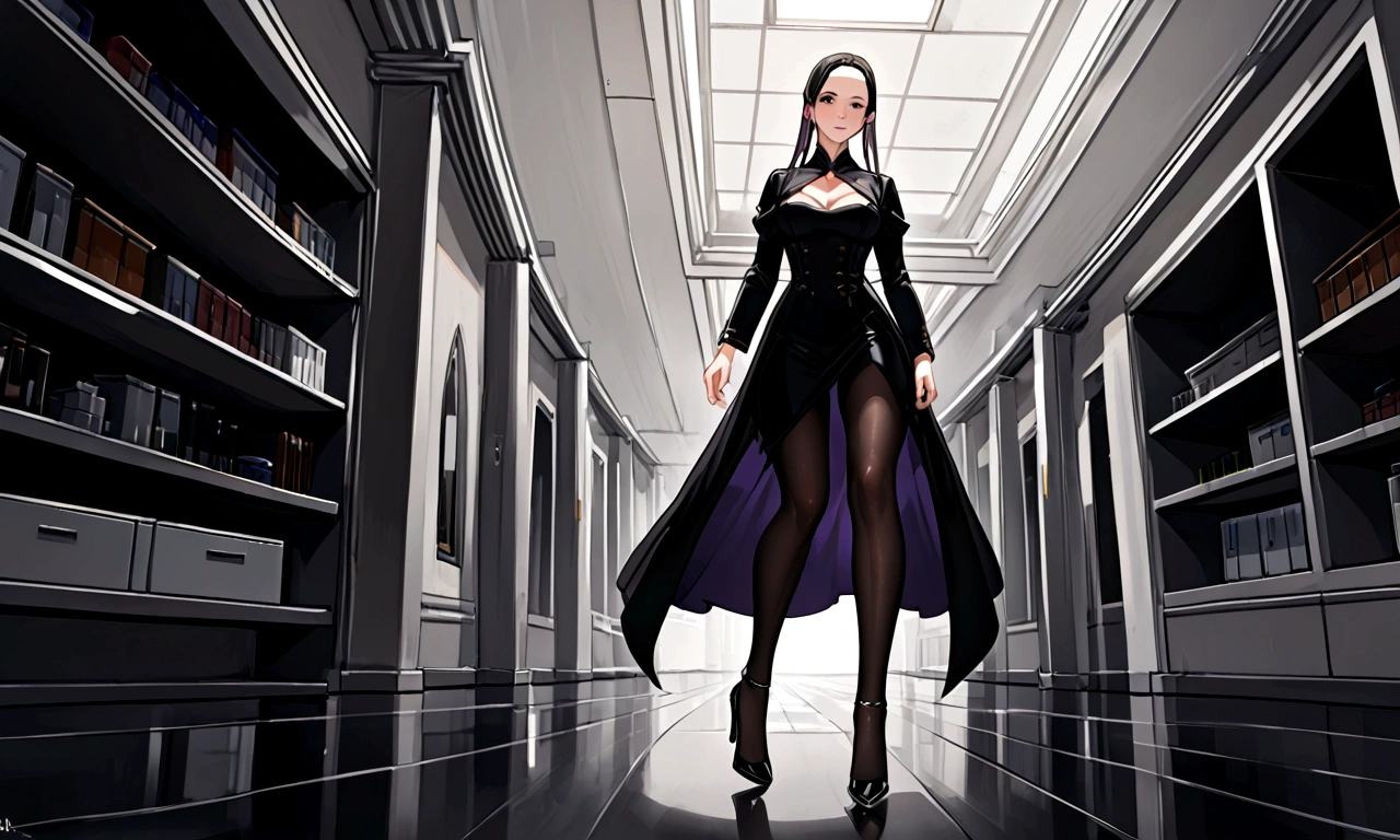 Create only the woman&#39;s feet,Walking in heels,Black heels,Only the knees and below are visible.