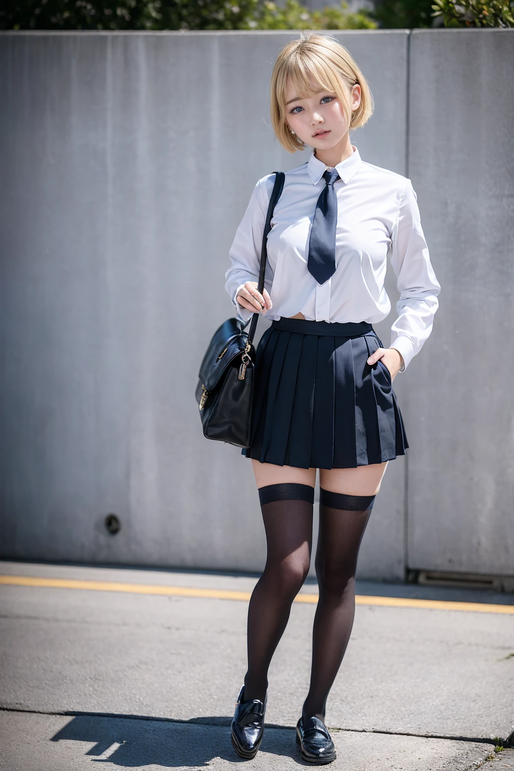 (scene; (We have 4:1.8))、(4 sisters)、Gal、(Neon Town)、(Four tall high school girls with model figures)、(Standing facing this),), Full body photo、(wide thighs, とてもLong legs), High heels on the ground, classroom, (masterpiece:1.3), (8K, Realistic, RAW Photos, Highest quality: 1.4), (Two Girls), Beautiful Face, (Realistic face), (Blonde short cut:1.3), Realistic目, Very beautiful eyes, Realistic skin, Beautiful Skin, Ultra-high resolution, Super Realistic, Very detailed, Golden Ratio, cute, cute female teacher, High school girl in summer clothes, Surreal school girl, pleated micro mini skirt, Milk splashed on the uniform、濡れたpantyhose、pantyhose, (Black Stockings)、high heel loafers, Full body portrait, Thin arms, (Big Breasts)、black leather designer bag、 A high school girl in a JK uniform, Surreal school girl, pleated micro mini skirt, Milk splashed on the uniform、ミルクがぶっかかったpantyhose、pantyhose, (Black Stockings)、高いhigh heel loafers, Full body portrait, Thin arms, Big Breasts、(立っているcute双子の女子が2that'direct:1.8), wide thighs、Long legs,(Wrap a condom belt around your thighs:1.9)、(Wrap a condom belt around your thighs:1.9)