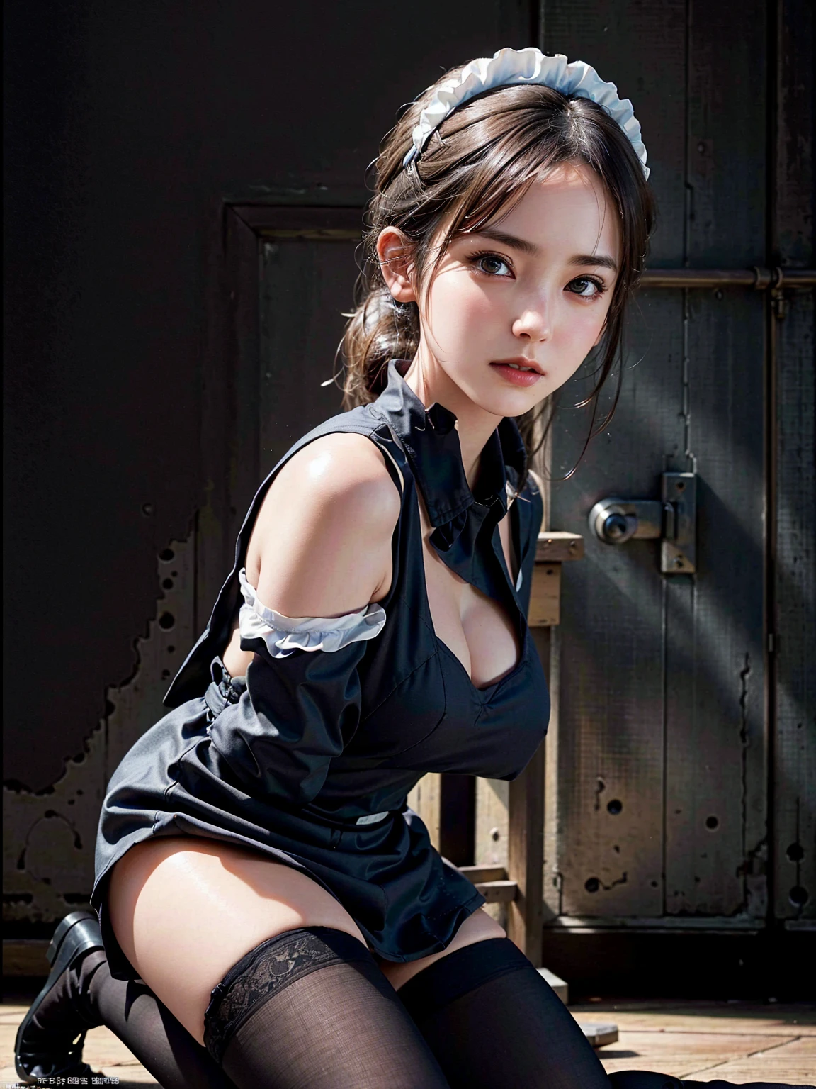 (((Misako Renbutsu)))Beautiful Young Female with ((Twin Braids) covering Bust) (Flashing Crotch) on ((Dusk Train)), (extremely delicate and beautiful) Detailed Closing Texture, Professional portrait of SemiNude photography, (((beltbra on nipple:1.37)White AthleticShorts)Navel), (sitting_chair) {leaning back|(knee up to chest)}, (Motion blurred window){(Tyndall effect)|lens flare|Haze|bokeh} ZoomLayer (Oodles Blurred Colorful Lights (Starry particles)), (TopQuality Masterpiece of 8K Ultra-detailed DigitalPainting by Jeremy Lipking), (Clearly visible the Shape of Crotch), (extra leg:-1)