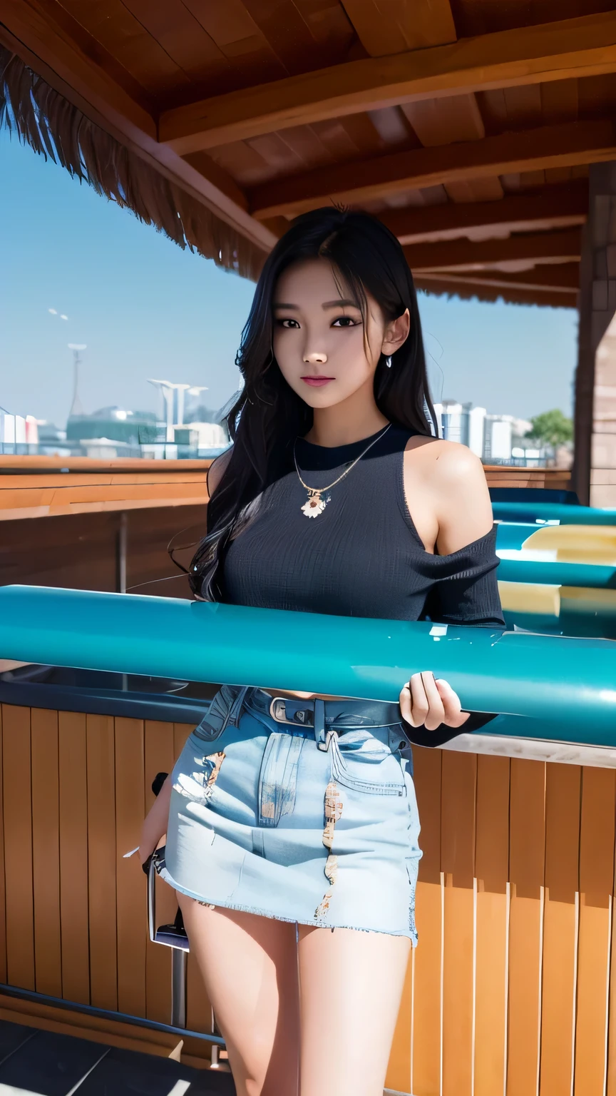 FULL BODY KOREAN MODELS WHO ARE WEARING THE , BRIMMING ABOUT HER face ON THE WHOLE BODY, SHOWING OFF THEIR LONG LEGS AND LUXURIOUS JEWEL, photojournalism, shot on 44mm lens, ultra - wide angle, unreal engine, cinematic, color grading, editorial photography, depth of field, tilt blur, shutter speed 1/ 1000, super - resolution, megapixel, backlight, natural lighting, incandescent, cinematic lighting, volumetric, beautiful lighting, accent lighting, global illumination, lumen reflections, chromatic aberration, anti - aliasing, tone mapping, photo realistic, hyper maximalist, hypermaximalist, elegant, hyper realistic, super detailed, ultra - detailed, intricate details, dynamic pose, ambient occlusion, high contrast, CGI, VFX, SFX, DOF, F/ 22, FKAA, TXAA, RTX, SSAO, HDR, 8k